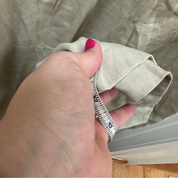 NWT BODEN LINEN WIDE LEG JUMPSUIT CREAM 10 v neck sleeveless tank tall - Picture 4 of 10